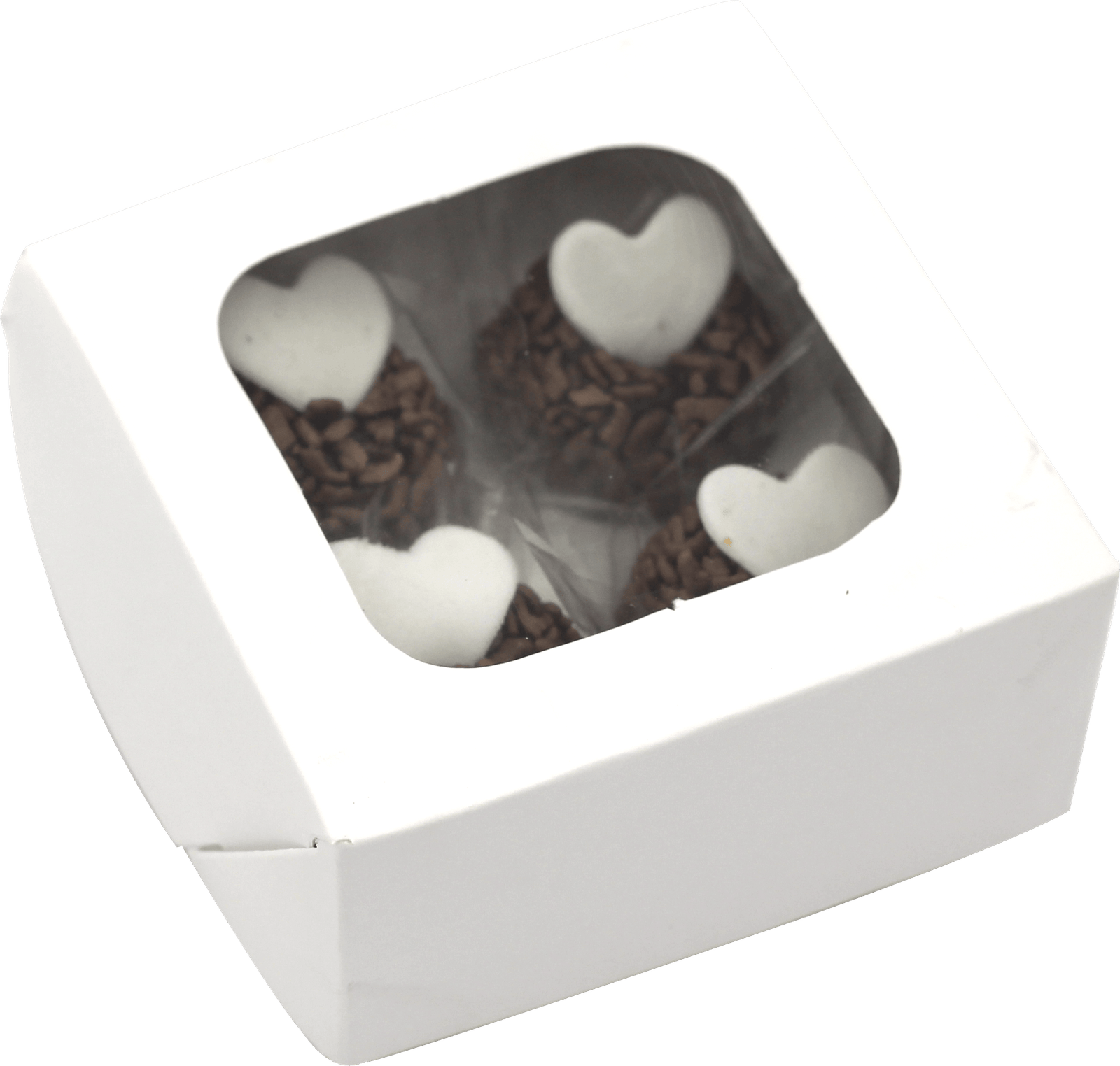 Cx 4 Brigadeiros Visor + Berço